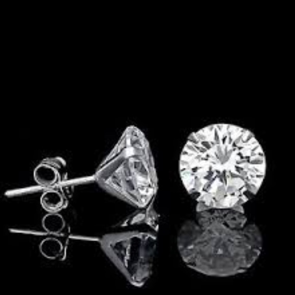 .50Ct Brilliant Diamond 14K Gold Martini Studs - Picture 4 of 4